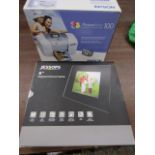 Epson picture mate printer in box and new boxed digital photo frame