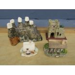 Tey pottery of Banham Norfolk Oast House, Pembury, Britain in Miniature and 3 other buildings to