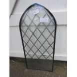 Arched leaded double glazed unit 25mm x 485mm x 1043mm