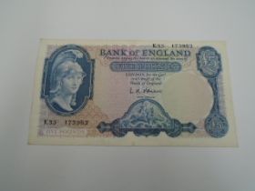 £5 Bank of England note K33 173983 cashier L K O'Brien (crisp)