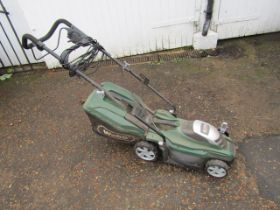 Webb electric lawnmower from a house clearance