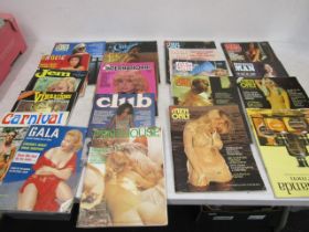 1970's glamour magazines to include Fiona Richmond, Francoise Pascal, other ladies from “Mind Your