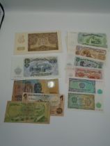 11 Foreign Bank notes to incl Polish 100 zloty Kracow March 1940 (crisp) - may include some copies