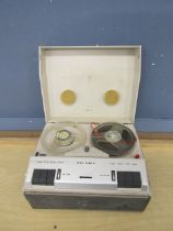 Vintage reel to reel player (plug removed for display purposes only)