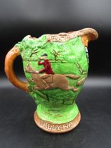 Burleigh Ware 'Tally Ho' Shakespeare jug with moulded hunting scene