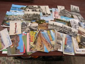Vintage postcards inc Hunstanton and Sandringham