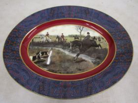 Wedgwood Ralph Lauren Berkshire hunt scene meat plate 44x34cm signed