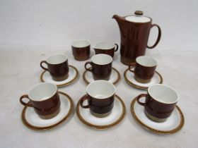 Poole pottery tea set for 6 good condition