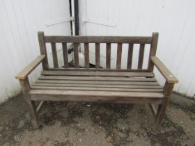 Wooden garden bench