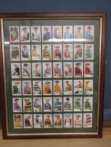 Gallaher famous jockeys framed cigarette cards