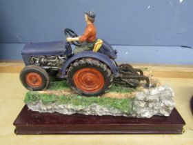 Ceramic model of a  tractor