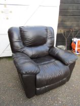 Electric reclining armchair from a house clearance