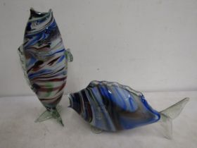 2 glass fish approx 30cm