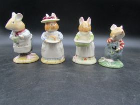 Royal Doulton Brambly Hedge figures x 4