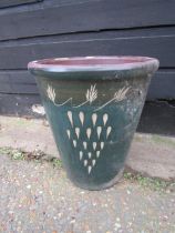 Large ceramic garden pot H55cm approx