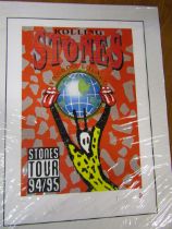 The Rolling Stones 'Voodoo Lounge World Tour' Limited numbered (4023/5000) plate signed lithographic