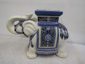 An elephant pot stand 42cmH 60cmL