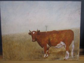 Neil Ward- Robinson 'Nice Cow' oil on canvas, unframed 62x46cm