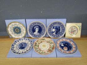 6 Boxed Wedgwood picture plates plus one other