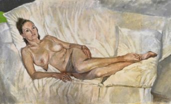 Neil Ward-Robinson PhD (British, b.1943), Nude "Commission for Boyfriend" , oil on canvas initialled