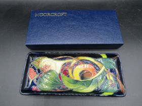 Moorcroft Queens Choice tray, unique trial piece 1/1 fully signed etc purchased at a members event