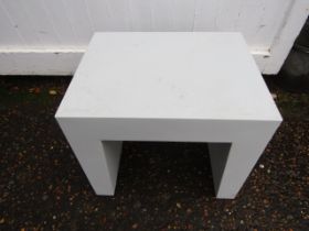 A hard plastic 'Fatboy' table