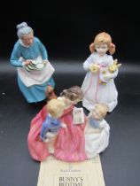 Royal Doulton 'Bunny's bedtime', 'The Bedtime Story' and 'The Favourite'