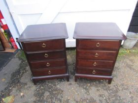 Pair of Stag bedside drawers