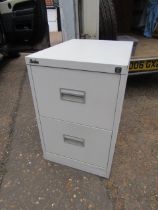 2 Drawer filing cabinet (no key)