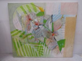 Neil Ward-Robinson PHD oil on canvas 'Fragmented nude' 76x66cm  unframed