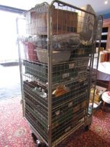 A stillage of china, glass, pictures, household items and decor STILLAGE IS NOT INCLUDED-