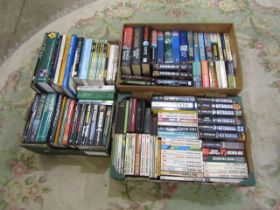 3 Boxes of books, mostly novels