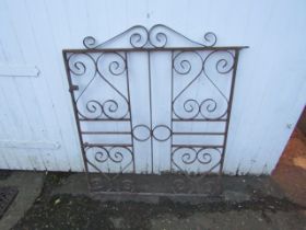 Vintage wrought iron garden gate