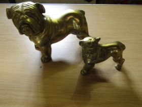 2 solid brass bulldogs (heavy!)