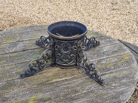 Vintage Cast Iron Christmas Tree Holder - Very Heavy 26 inches square