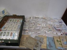 A large collection of mostly full cigarette card sets inc Rare stamps ones