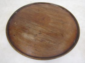 A mahogany Georgian tray 49cm dia