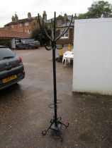 Wrought iron coat stand