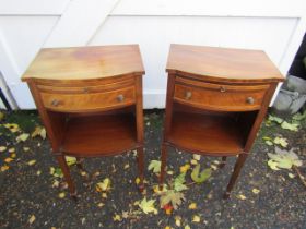 Pair of bedside cabinets 76cmH 40cmW 26cmD