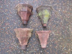 4 Cast iron gutter hoppers