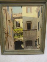 Neil Ward-Robinson 'Courtyard in Rome'  62x74cm framed