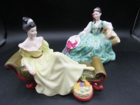 Royal Doulton ladies 'At Ease' and 'Elyse'