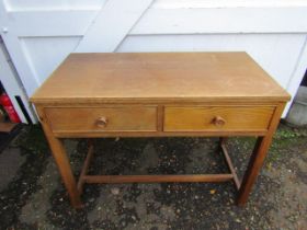 Oak 2 drawer desk