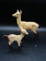 Beswick doe and fawn