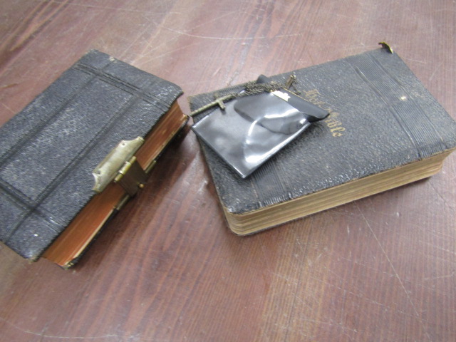 2 pocket bibles- Prince James bible and common prayer the latter with brass clasp and crucifix, - Image 2 of 2