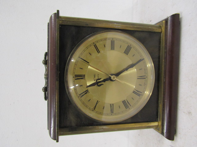A pine surround clock and a Metamic clock- both battery operated - Image 2 of 5