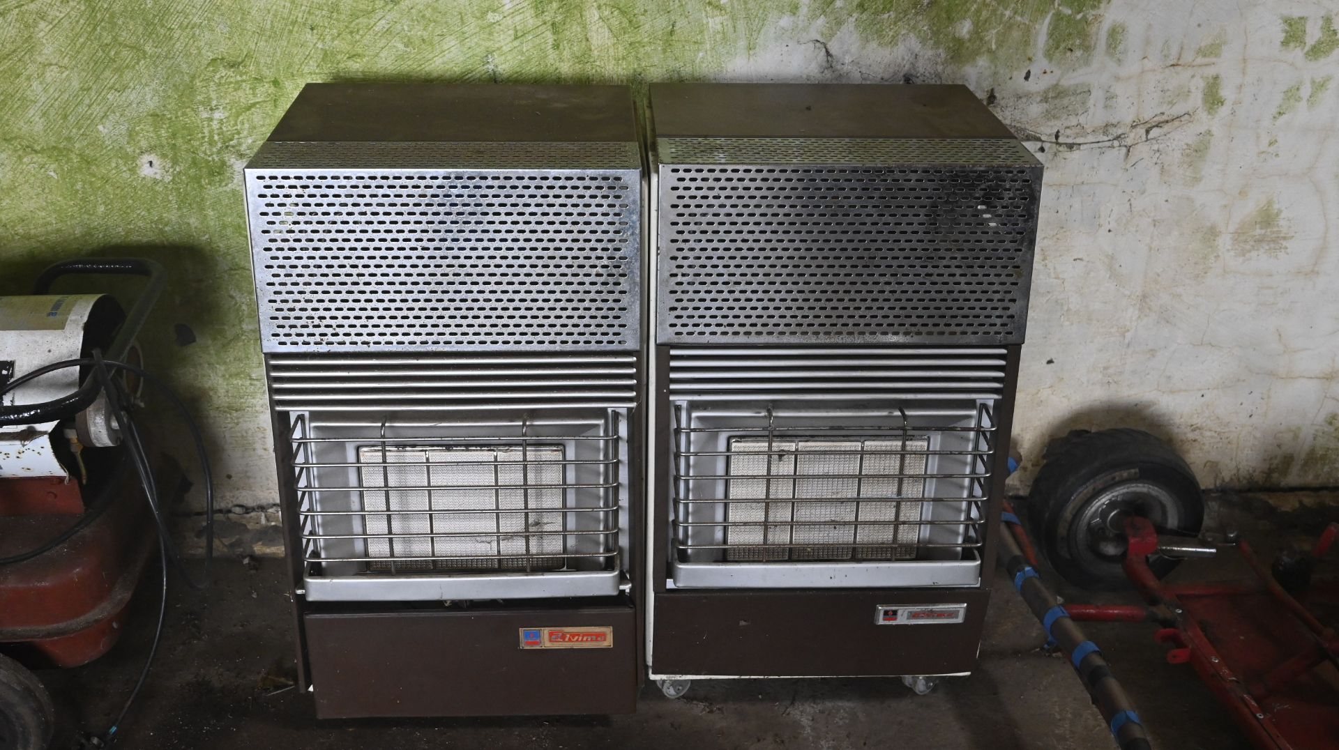 Two gas workshop heaters