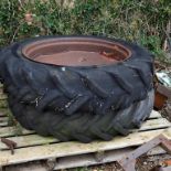 Two Nuffield tyres