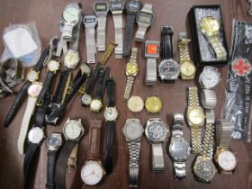 A large collection of watches
