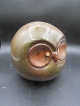a large pottery owl 30cmD